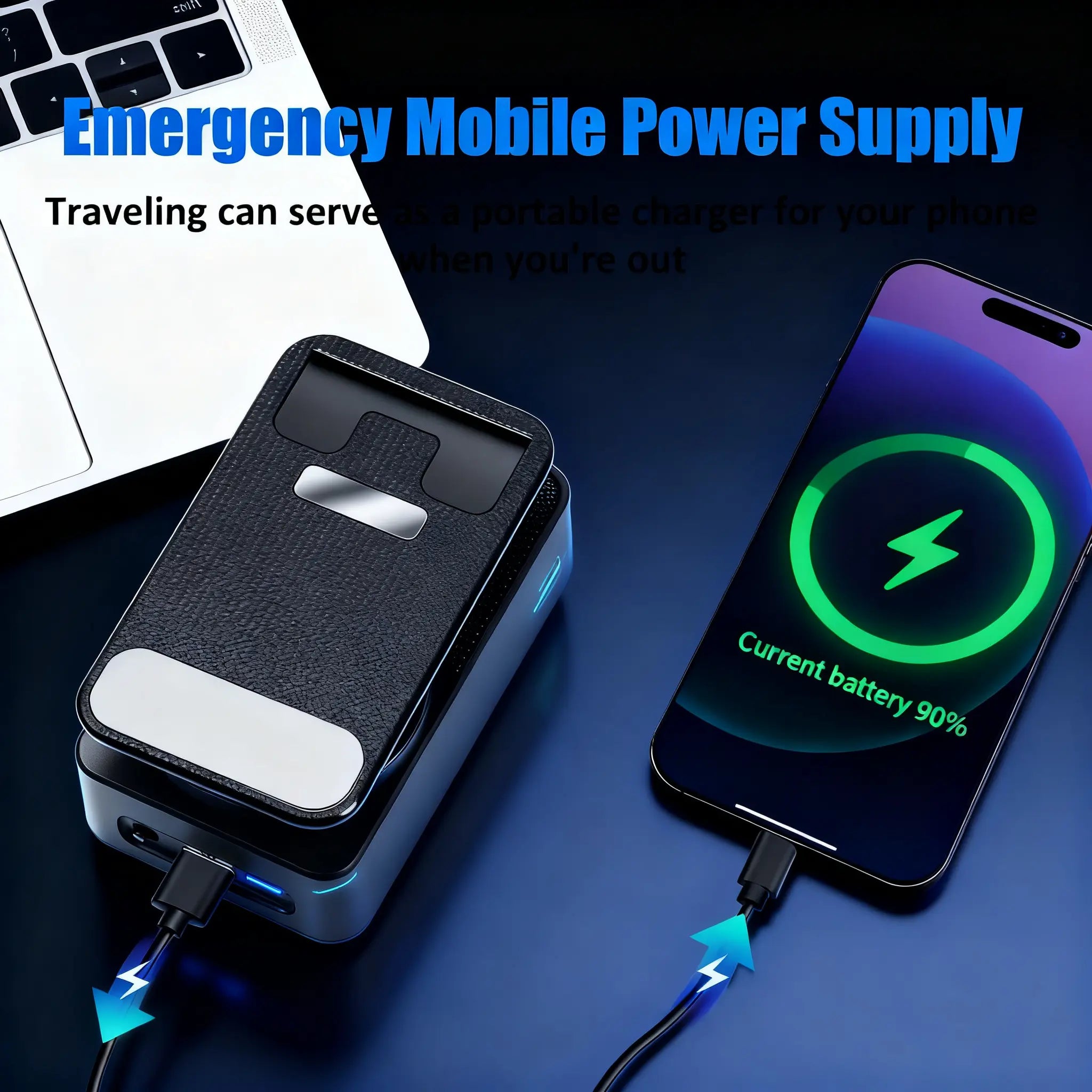 5-in-1 Multifunctional Bluetooth Speaker and Phone Holder with Colorful LED Lighting, Foldable Portable Charger for iOS and Android Smartphones, Ideal Gift Option