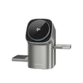 Qi2 Auto-Rotate Touch Magnetic 3-in-1 Wireless Charger with 15W Fast Charging for iPhone 12/13/14/15/16, Apple Watch, and AirPods