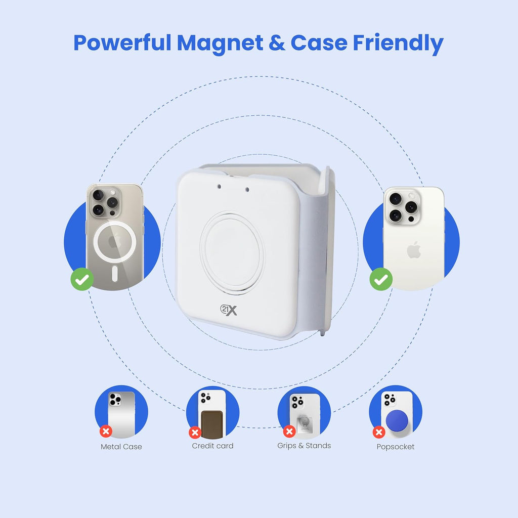 3-in-1 Foldable Magnetic Wireless Fast Charger - Travel Charging Pad for iPhone 12-16 Series, Samsung Galaxy, Huawei, Apple Watch, AirPods, and Other Qi-Compatible Devices