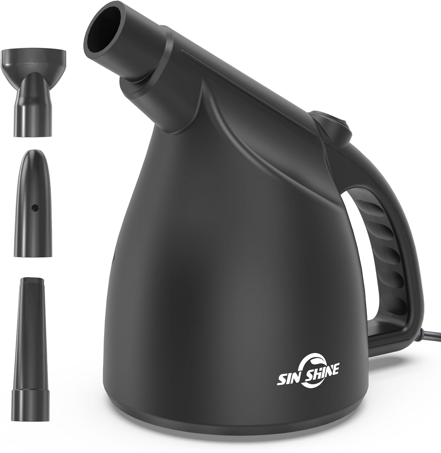 High-Performance Electric Air Duster - 110,000 RPM for Effective Cleaning of Dust, Hair, Crumbs, and Debris in Laptops and Computers, Replacing Compressed Air Cans (Jet Black)